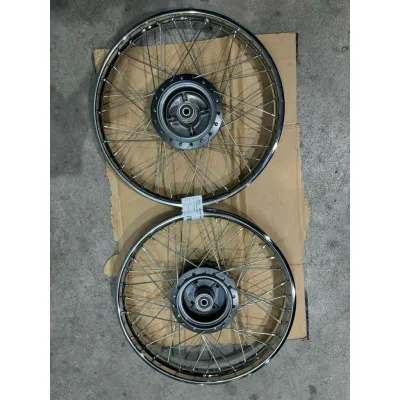 100% Original Rim SET +Bearing Standard SYM E Bonus 110 e-smart Depan/belakang 1.20/ 1.40x17 Drum Union cycle Ebonus