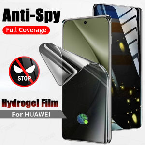 Full Cover Soft Matte Privacy Hydrogel Film For Huawei Mate 50 40 30 20 P60 P50 P40 P30 P20 Lite Nova 7 8 9 10 11 12 12S Se i 13 Y72 Y70 Y90 Y91 Y6s Y6P Y7P Y9s Y9a Y7 Pro Y9 Prime 2019 Anti Spy Peeping PPF Screen Protector