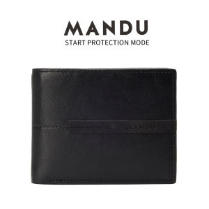 🔥ส่งไวจากไทย🔥MANDU P295กระเป๋าสตางค์ผู้ชายมัลติฟังก์ชั่น RFID ความจุขนาดใหญ่ช่องเสียบการ์ดหลายใบแฟชั่น กระเป๋าสตางค์ Mens wallets
