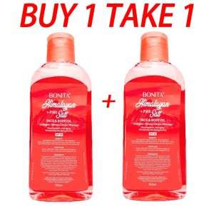 BUY 1 TAKE 2 Bonita Himalayan Pink Salt Oil SPF 30 Organic Face & Body Care & massage oil Comfort Hydrating Skin Toning Cleanser Moisture Skincare aroma Hydrate Moisturizer Moisturize VANILLA Cosmetic