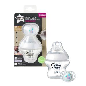 Tommee Tippee ขวดนม คอกว้าง ทอมมี่ ทิปปี้ รุ่น Closer to Nature ขนาด 5 oz แถม จุกหลอกสำหรับเด็กแรกเกิด 422636