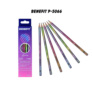 (12pcs) Pensil 2B Silver Gold Neon Pastel Computer Biru Hijau premium BENEFIT