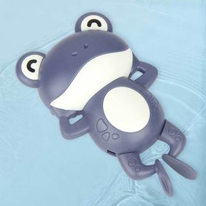 [Local Seller]- Baby Bath Toy Frog funny water chain clockwork swimming frog kids wind-up toys floating frog