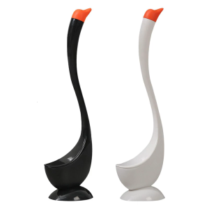 Bird Shape Toilet Brush with Holder & Extended Handle Plunger Set Soft Dense Bristles for Deep Cleaning Bathroom dirt