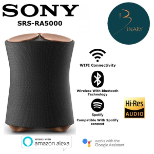 SONY RA5000 Premium Wireless Bluetooth Speaker with Ambient Room-filling Sound & Voice Control SRS-RA5000 SRSRA5000