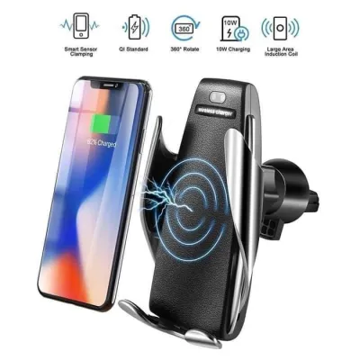 Car Holder Wireless Charger Mobile Phone Auto Sensor S5