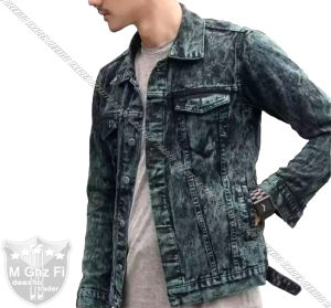 Jaket Jeans Denim Pria Sandwash Hijau Denim Tebal Berkualitas Premium