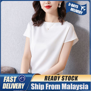 Ice Silk T-shirt for Women New Style Short-sleeved Tshirt Casual Blouse