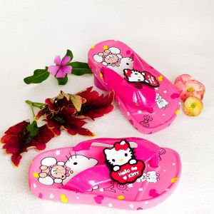 Sandal Jepit Anak Perempuan  Karakter Hello Kitty Bahan Jelly Karet Lucu Terbaru Usia 1-7 Tahun