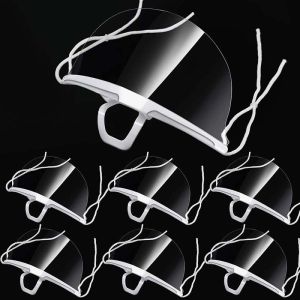 10 Pieces Reusable Food Mask Transparent Mouth Mask Transparent Safety Hygiene Face Mask Sanitary