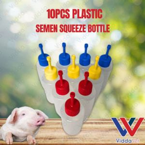 100ML 10pcs Semen Bottle for Pet Health squeeze bottles for pig artificial insemination 100ml bottle plastic
