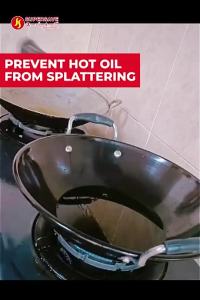 cod-ship with 24hSUPERSAVE Kitchen Stainless Steel Splatter Screen With Handle Lids Cover Pan Covers Oil Splash Guard