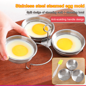 ❤️Great value❤️【Egg steamer mold】304 stainless steel egg steamer/ Childrens breakfast egg cooker/ Home mini multifunctional heart-shaped egg steamer/ Boiled egg stew artifact/ Boiled egg mold/ Heart-shaped egg cooker
