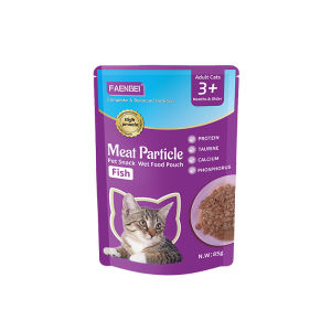LDECO Meat Particle Cat Wet Food Pouch 85g Chicken/Beef/Fish Adult Cats 3+ Months&Older Cat Treats