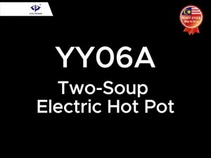 Twin Soup Electric Hot Pot 6L Double Soup Electric Pot Periuk Elektrik Sup Berkembar 鸳鸯电热锅 YY06A