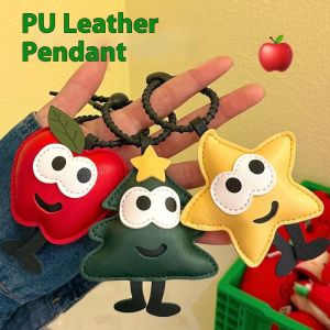 Movi Katie giáng sinh dễ thương phim hoạt hình PU mặt dây chuyền Túi tự làm Charm Gắn Túi cup Keychain trang trí đầy sáng tạo