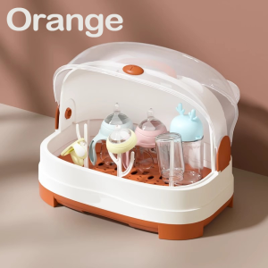 Baby Milk Bottle Storage Box Container Bottle Drying Rack Dustproof Container Kotak Penyimpanan Botol Susu Bayi奶瓶收纳箱