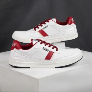 Sepatu Pria Premium Terbaru Putih Kombinasi Navy Adelio NS21