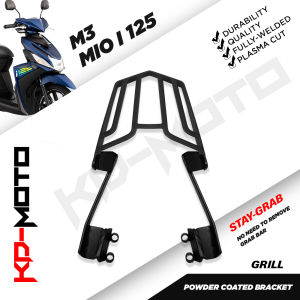 YAMAHA MIO M3/MIO GEAR STAY GRAB TOPBOX BRACKET MOTORCYCLE ACCESSORIES BLACK POWDER COATED  HEAVY DUTY LIFETIME WARRANTY