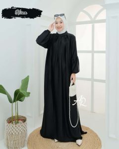 TERVIRALL LADY DRESS MATT SANTORINI SILK SATN ABAYA TERLARISS KEKINIAN PALING MURAH BY AR