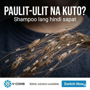 VComb Licetec Electric Lice Comb Tanggal Kuto at Lisa Rechargeable Head Lice Remover Safe for Kids No Chemical Suction Technology Hygienic Easy to Use for Home Use Anti Kuto Solution Philippines