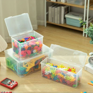 Childrens toy sorting and storage box snack box building block sorting box multifunctional lid type household large capacity