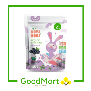 Nobi Nobi Organic Rice Puff Blueberry 40g (Healthy Baby Snack)