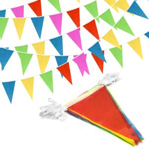 100M Triangle Flags Multicolor 150 Flag Pennant Banners Carnival Party Shops Decorations Supplies