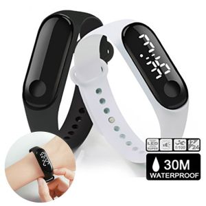 Waterproof Touch Screen Led Bracelet Watch Luminous Transparent Mens and Women Digital Watch