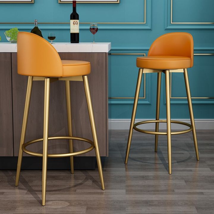 Light Luxury Bar Chairs Modern Minimalist High Stools Nordic Kitchen