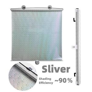 SG Stock Sunshade Blackout Curtain Roller Blind With Suction Cups For Windows And Car