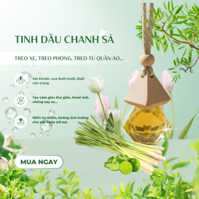 Tinh Dầu Cà Phê Treo Xe Ô Tô - Khử Mùi Nội Thất Xe & Làm Thơm Phòng Tự Nhiên
