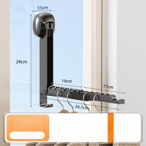 Indoor balcony holefree multifunctional sun clothes retractable folding invisible drying rack