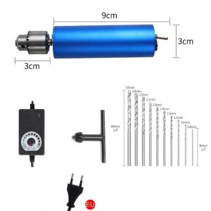 ALLLUCK 13000 vòng/phút Máy mài điện mini Đầu cặp 0.3-4mm Cầm tay Mán tay điện Hữu ích Đa chức năng Máy mài cầm tay Khắc gỗ và đánh bóng