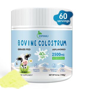 Bovine Colostrum Supplement Powder 2500mg 40% IgG Grass-Fed Cows Colostrum for Gut Health Immune Support Muscle Recovery & Wellness