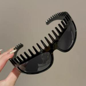 New Style Womens Fashion Glasses Personality Quirky Exaggerated Headband Sunglasses High-End Trendy Street Style Daily Eyewear