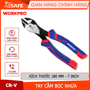 Kìm cắt bằng thép CR-V 7 inch 180mm cao cấp Workpro - WP231023