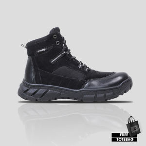 Prodigo * Sepatu Hiking Pria Patuha Black I Sepatu Olahraga Outdoor Original I Sepatu Gunung Adventure Anti Slip I Sneakers Gunung I Sepatu High Boots