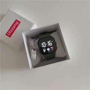 LUMIQLO Fashion LED Digital Watches Spaceman Waterproof Electronic Wristwatch Newest Silicone Strap Kids Sport Watch Men Women Student