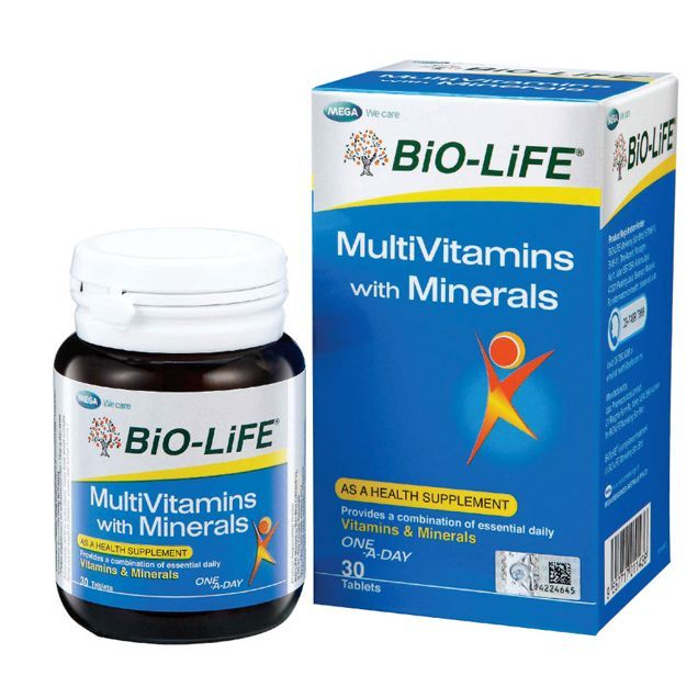 Bio Life MultiVitamins With Minerals ( 30 Tablets ) | Lazada