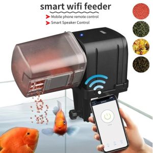 WiFi Automatic Fish Feeder USB Powered Voice Control Aquarium Remote Smart Food Dispenser Timer Tool Fish Tank Accessories