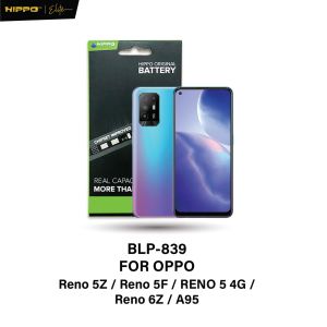 Hippo Baterai OPPO BLP-839 OPPO RENO 5Z / RENO 5F / RENO 6Z / A95 5G 4310 mAh Battery Batere Batrai Batre Original Cell Garansi resmi