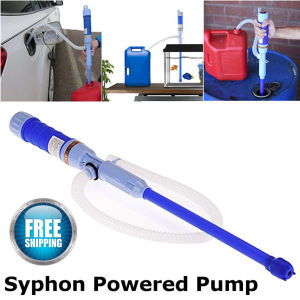 JUWE Electric Siphon Pump Manual Petrol Pumping Oil Suction Pump Water Petrol Liquid Transfer Pump Pipe Liquid Transfer