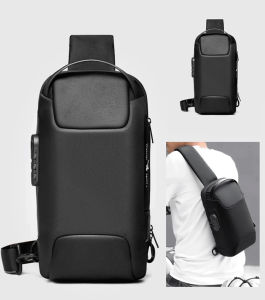 Mens Chest Bag Single Shoulder Crossbody Bag Oxford Cloth