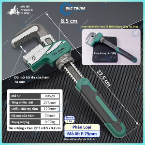 Cờ lê kẹp vặn dạng chữ F Cờ lê điều chỉnh nhanh Vặn ống tuýp - 075