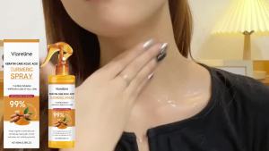 Turmeric Exfoliating Mist Gentle Body Cleanser Nourishing Skin Refiner Deep Hydration Spray Natural Plant-Powered Freshness