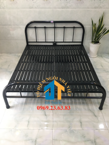 Giường  sắt mỹ nghệ 1m6x2m Đại Thành 01