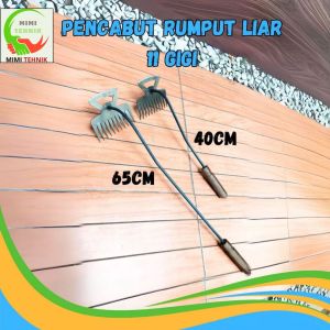 Alat Pencabut Rumput liar / Weeding Garu Harrow gigi 11 tajam untuk Keperluan Taman/Berkebun/Bertani