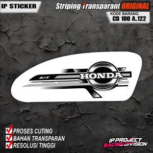 (COD) STIKER STRIPING ORIGINAL MOTOR HONDA CB 100 - STIKER MOTOR HOLOGRAM DAN TRANSPARAN KODE A.122