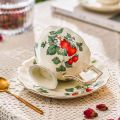 {SG} Vintage Porcelain Ceramic Teapot Set Hari Raya English Tea Set/European Tea Set of Tea Pot Tea Cup and Saucer Tea Cup Set New Year Gift. 